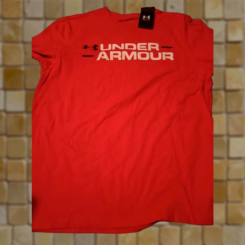 Under Armour UNDER ARMOUR Logo ORANGE HeatGear Short Sleeve Shirt Men L Size Size US L / EU 52-54 / 3 - 1 Preview