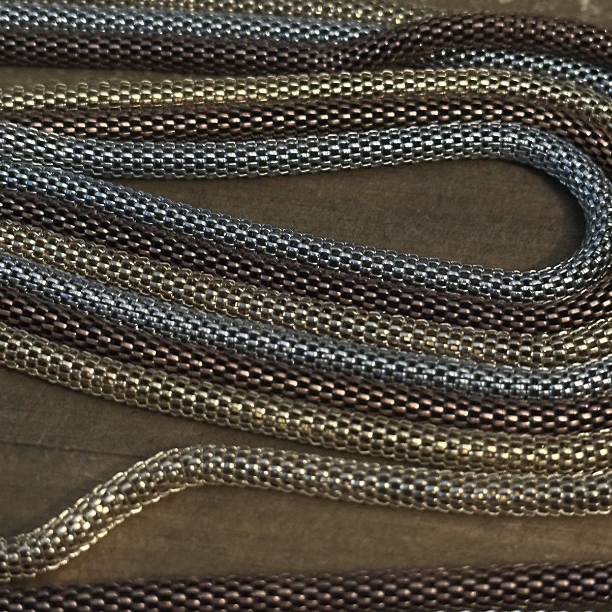 Other Lone triple strand tricolor mesh tube chain necklace Size ONE SIZE - 3 Thumbnail