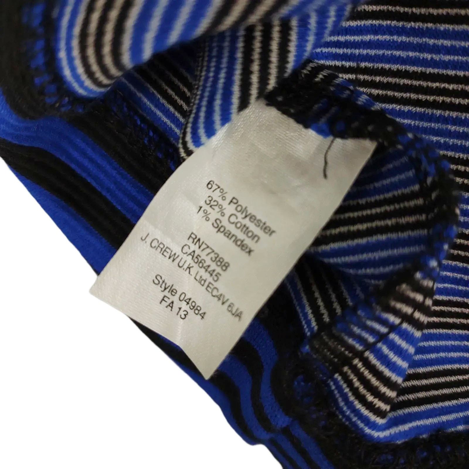 Madewell Madewell Gallerist Blue & Black Stripe Ponte Dress Sz 2 Size XS / US 0-2 / IT 36-38 - 7 Thumbnail