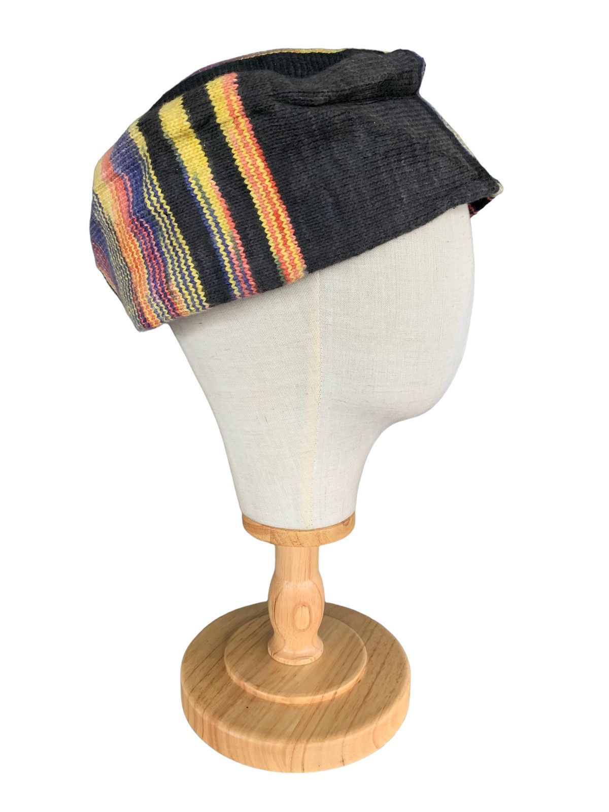 Japanese Brand × Kapital × Vintage HIPPIES STYLE 🌈 Multicolour Knitted Big size Beanie Hat Size ONE SIZE - 8 Thumbnail