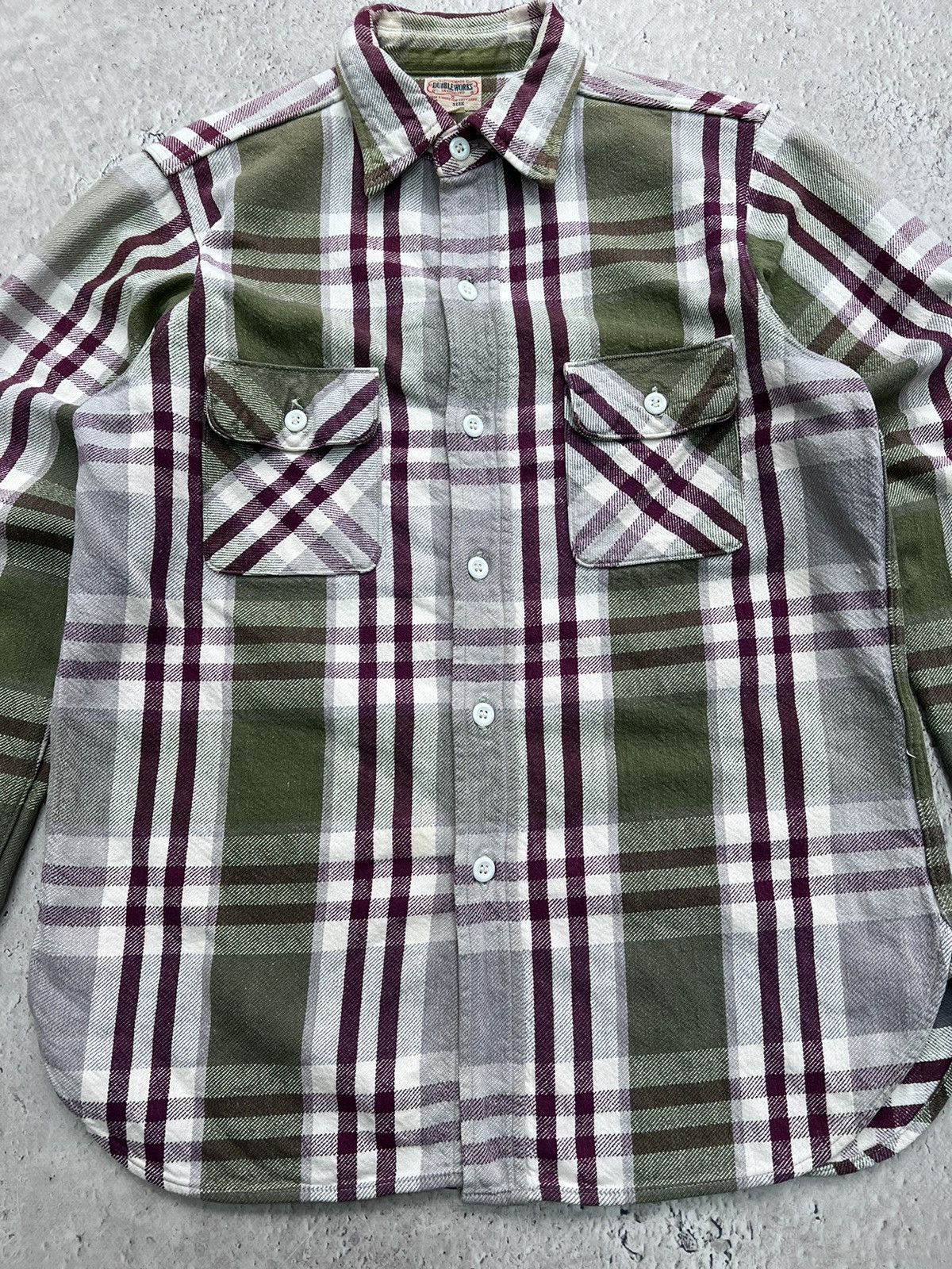 Japanese Brand × Warehouse Warehouse Dubble Works Double Pocket Plaid Flannel Shirt Size US M / EU 48-50 / 2 - 3 Thumbnail
