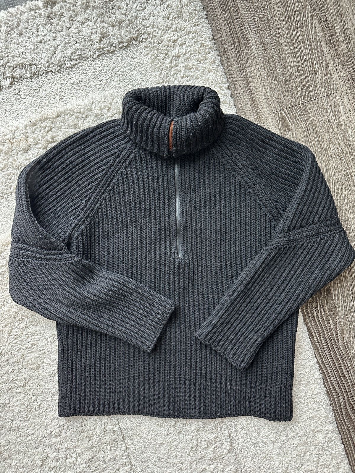 Ermenegildo Zegna Zegna Wool Sweater Pullover 3/4 quarter zip Size US M / EU 48-50 / 2 - 2 Thumbnail