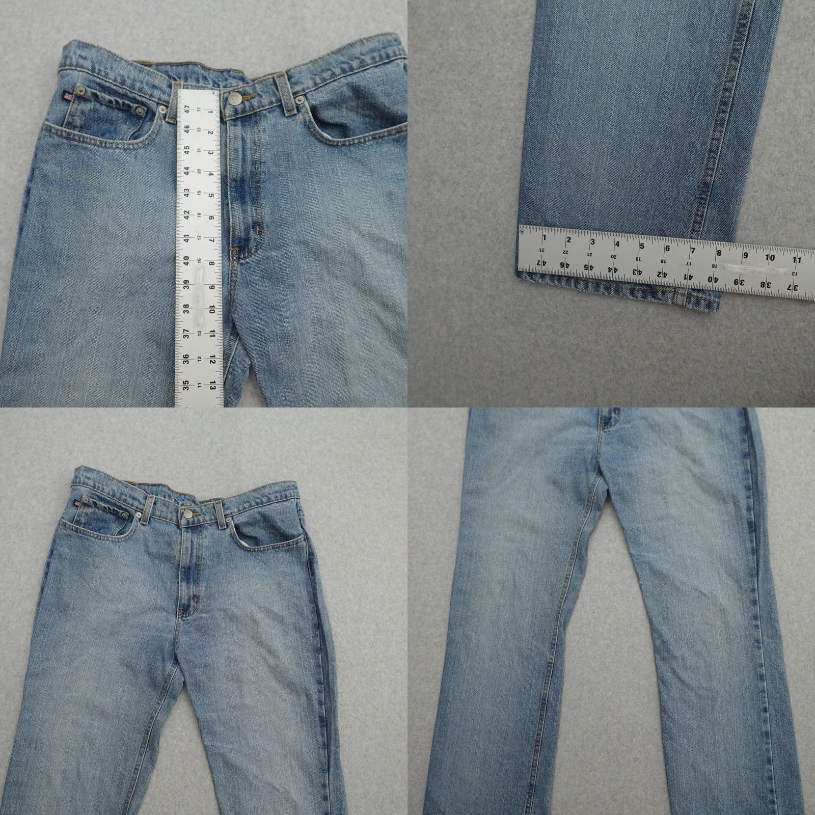 Ralph Lauren VINTAGE Ralph Lauren Jeans Womens 14 Bootcut Denim Light Blue 14 (14x28) Measurements in Pictures Womens Size 36" / US 14 / IT 50 - 8 Thumbnail