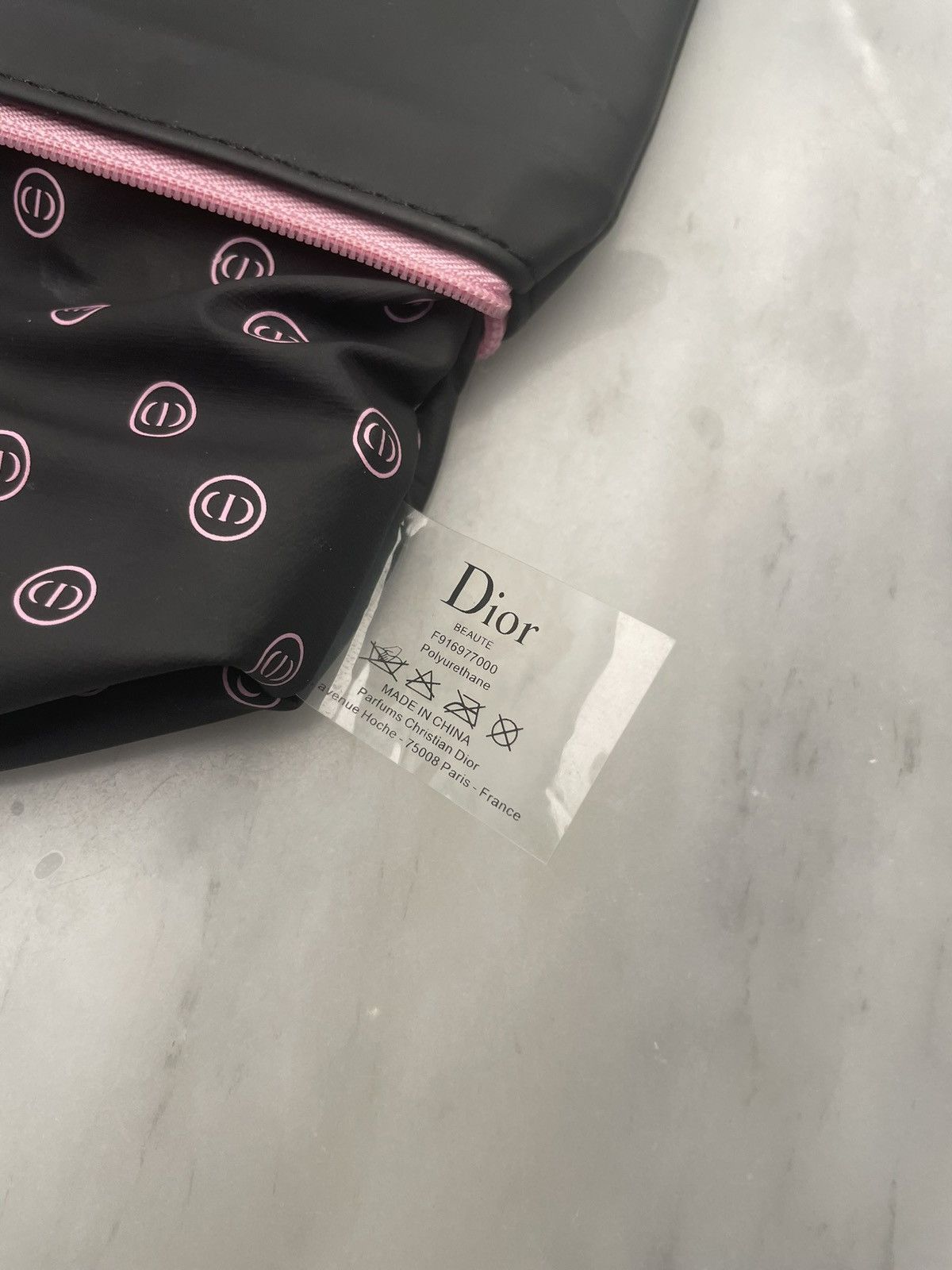 Dior Black Dior beauty cosmetic bag pouch with big logo Size ONE SIZE - 3 Thumbnail