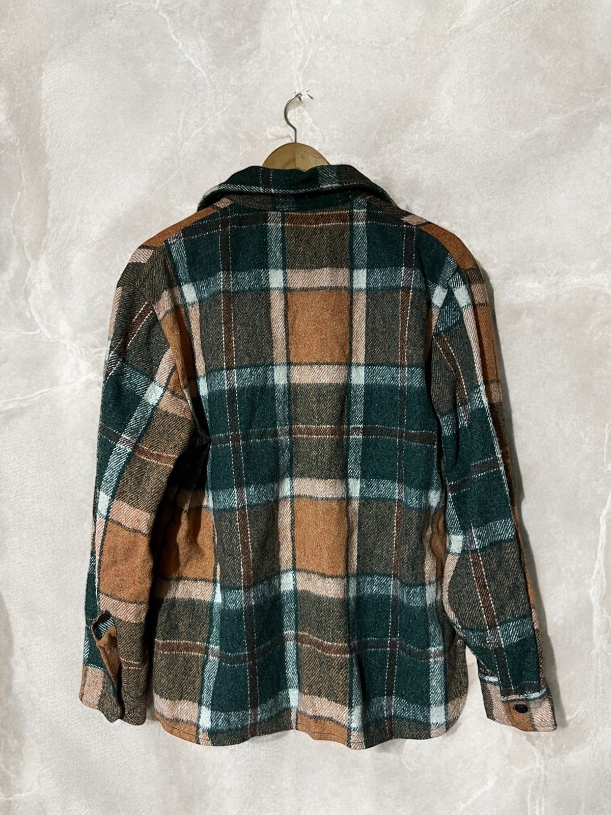 CPO × Vintage C.P.O. Made in Taiwan 80s Vintage Flannel Wool Shirt Jacket Size US M / EU 48-50 / 2 - 6 Thumbnail