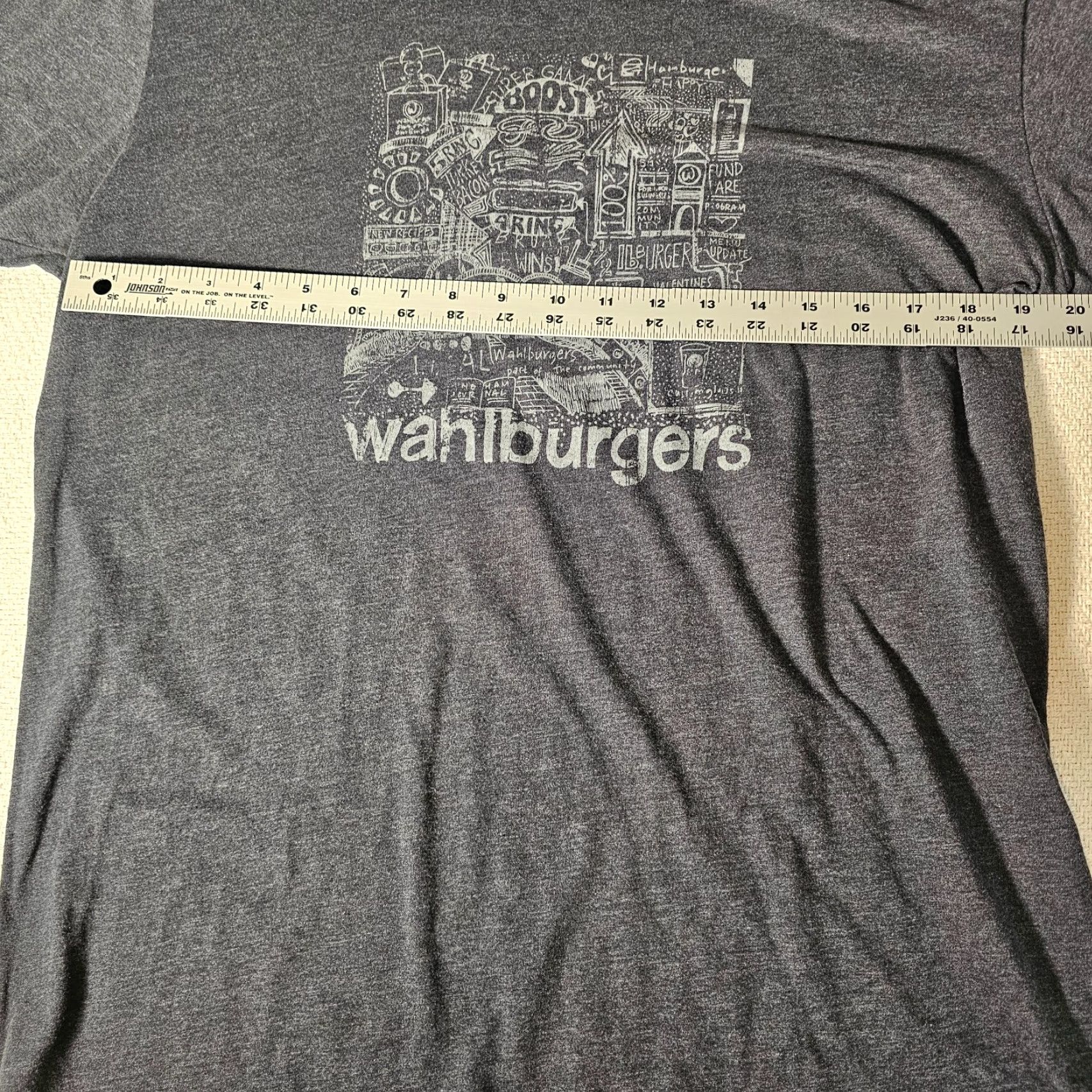Vintage Wahlburger Shirt LARGE Unisex T-Shirt Black Crew Neck Logo Tee Wahlburgers Buttons Not Included (adjust if needed) Size US L / EU 52-54 / 3 - 5 Thumbnail