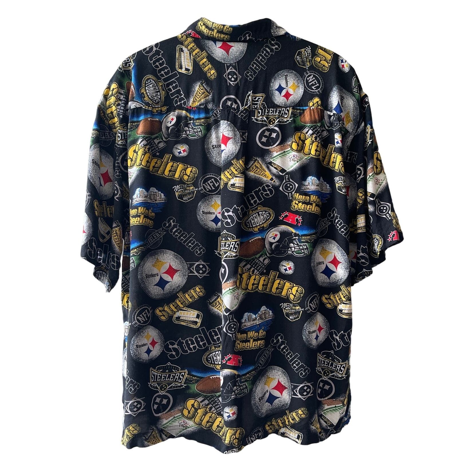 NFL VINTAGE Y2K NFL Pittsburgh Steelers Aloha Shirt Size XL Size US XL / EU 56 / 4 - 3 Thumbnail