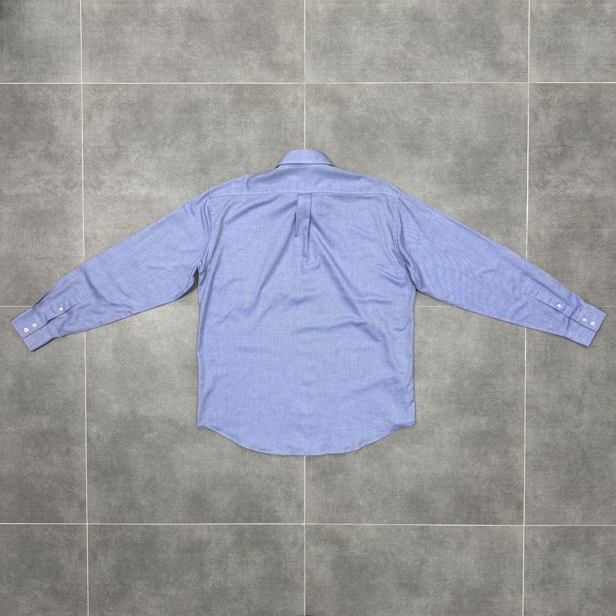 Yves Saint Laurent Vintage Yves Saint Laurent YSL Blue Button Shirt Long Sleeve Size US L / EU 52-54 / 3 - 17 Thumbnail