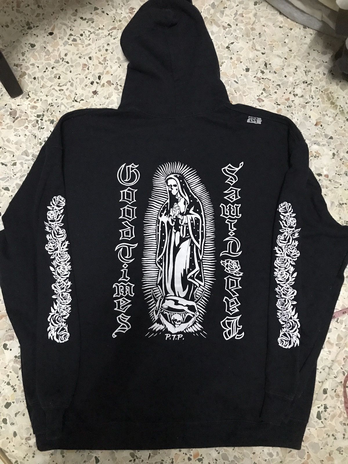 トップス Pay money To my Pain ZIP HOOD (M) SAINT Mxxxxxx - Pay Money to My Pain Distressed Printed Cotton