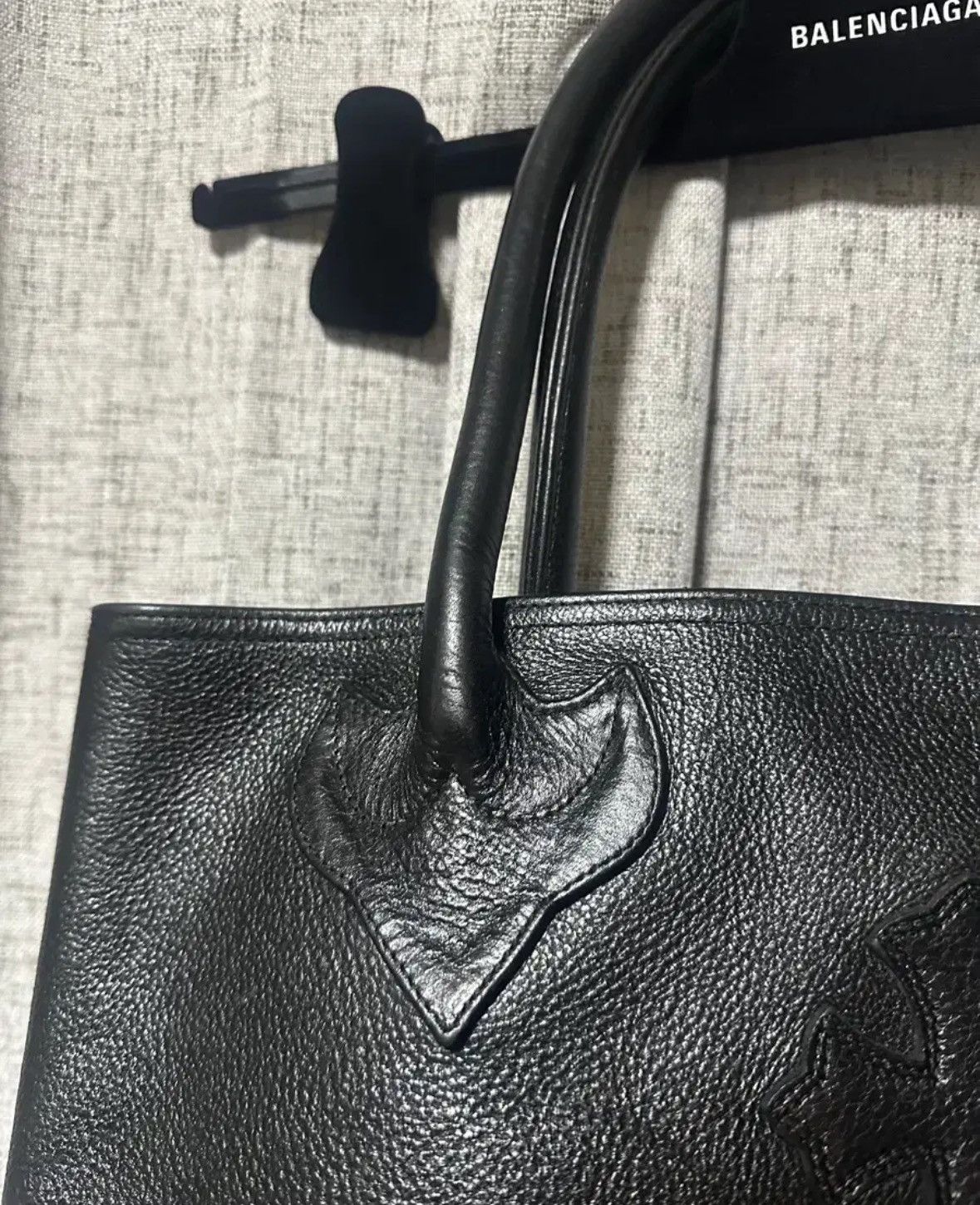 Chrome Hearts Cemetery Cross Patch Leather Tote Bag Size ONE SIZE - 3 Thumbnail