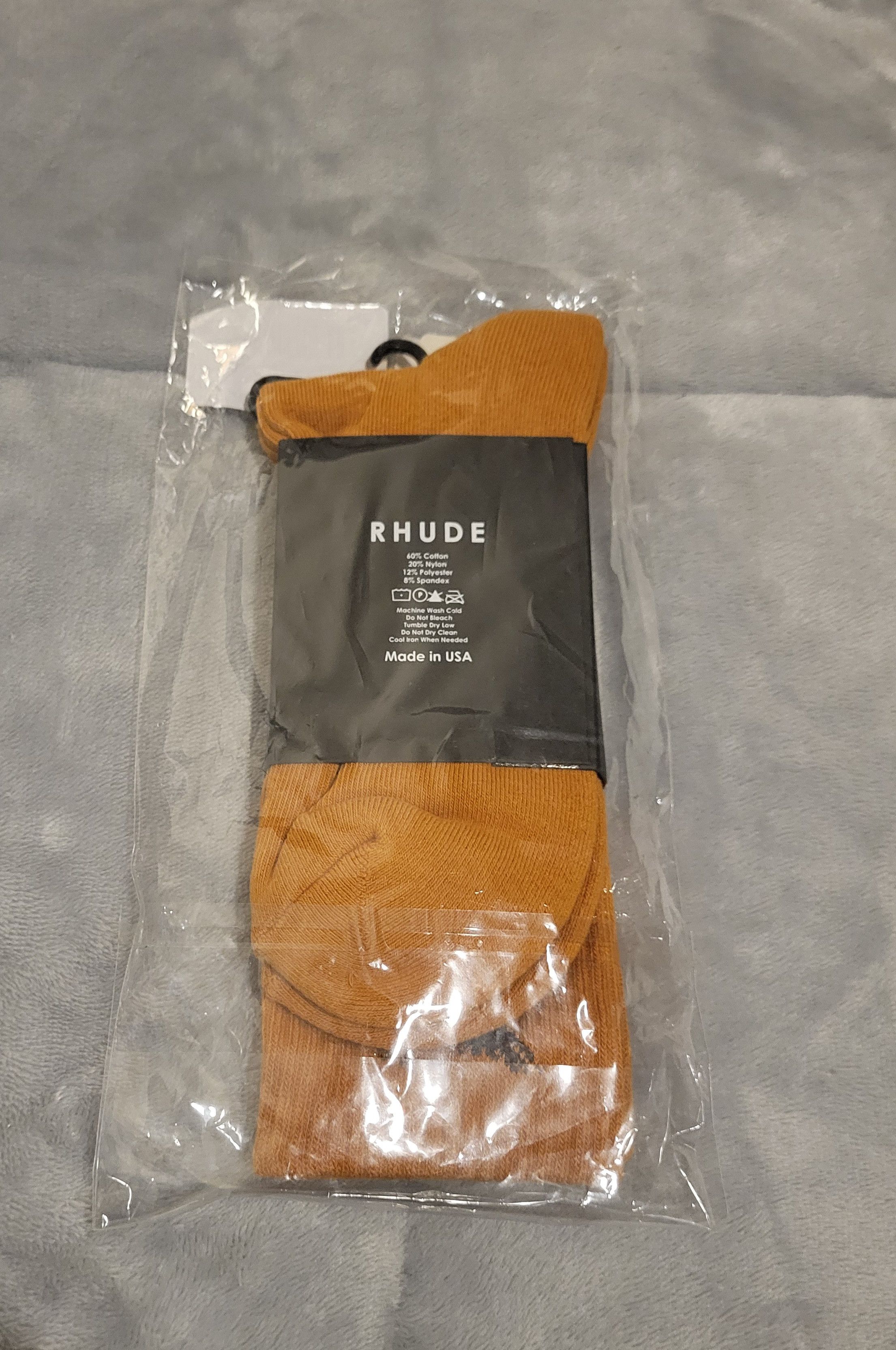 Rhude RHUDE Eagle Socks- Maroon (Rust Brown)1 Pair / Adult OS-BNWT Size ONE SIZE - 4 Thumbnail