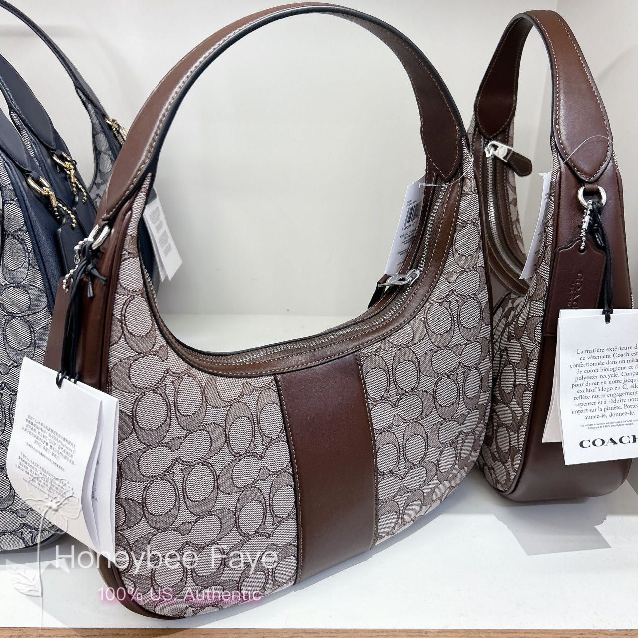 Coach Carmen Shoulder Bag In Signature Jacquard CV001 Size ONE SIZE - 3 Thumbnail