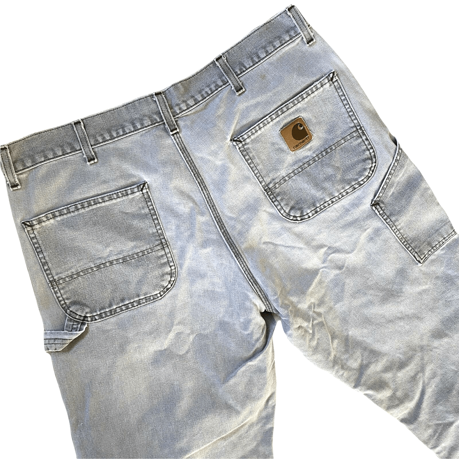 Carhartt Vintage Carhartt Dungaree Jeans Distressed Grey Denim Size US 36 / EU 52 - 7 Thumbnail