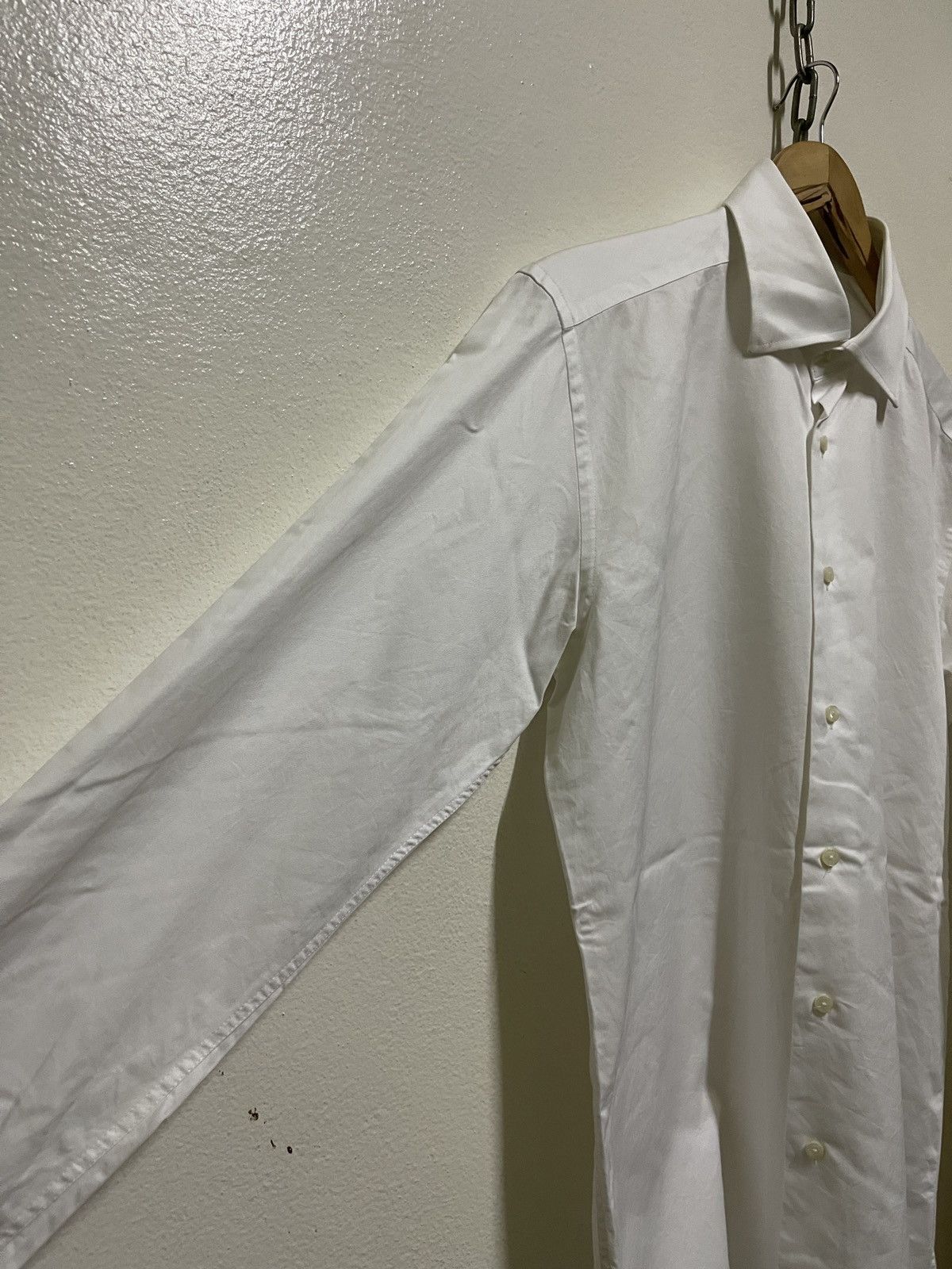 Suitsupply Suitsupply Long Sleeve Shirt White Size US M / EU 48-50 / 2 - 2 Thumbnail