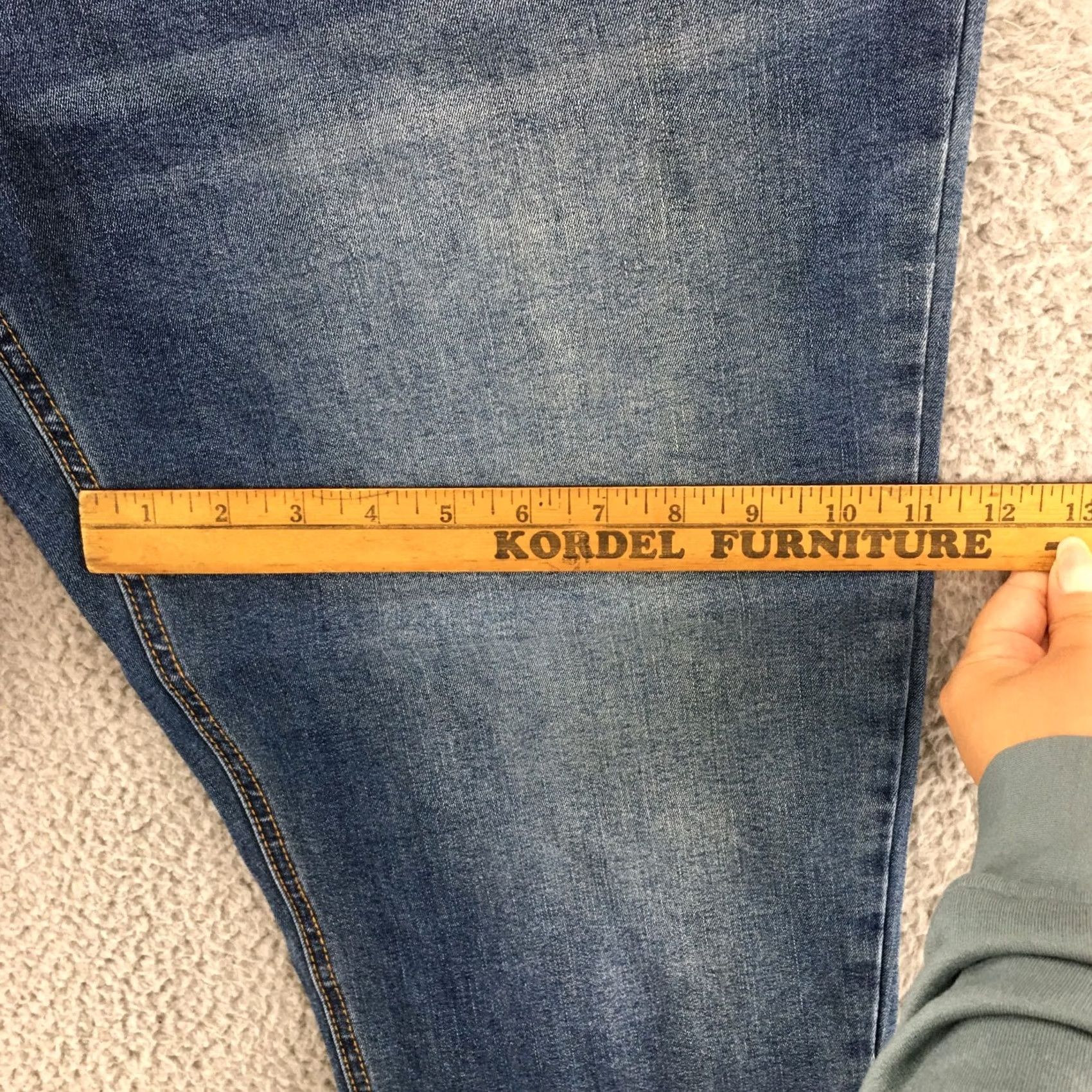 Vintage Time And Tru Maternity Jeans Womens XXL Blue Medium Wash Denim Ankle 5 Pockets Size 40" / US 18 - 7 Thumbnail