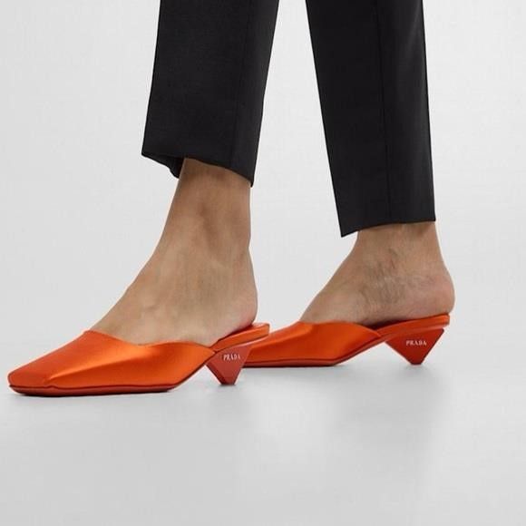 Prada New Authentic Prada Women's Satin Square-Toe Ballerina Mul Size US 9 / IT 39 - 5 Thumbnail