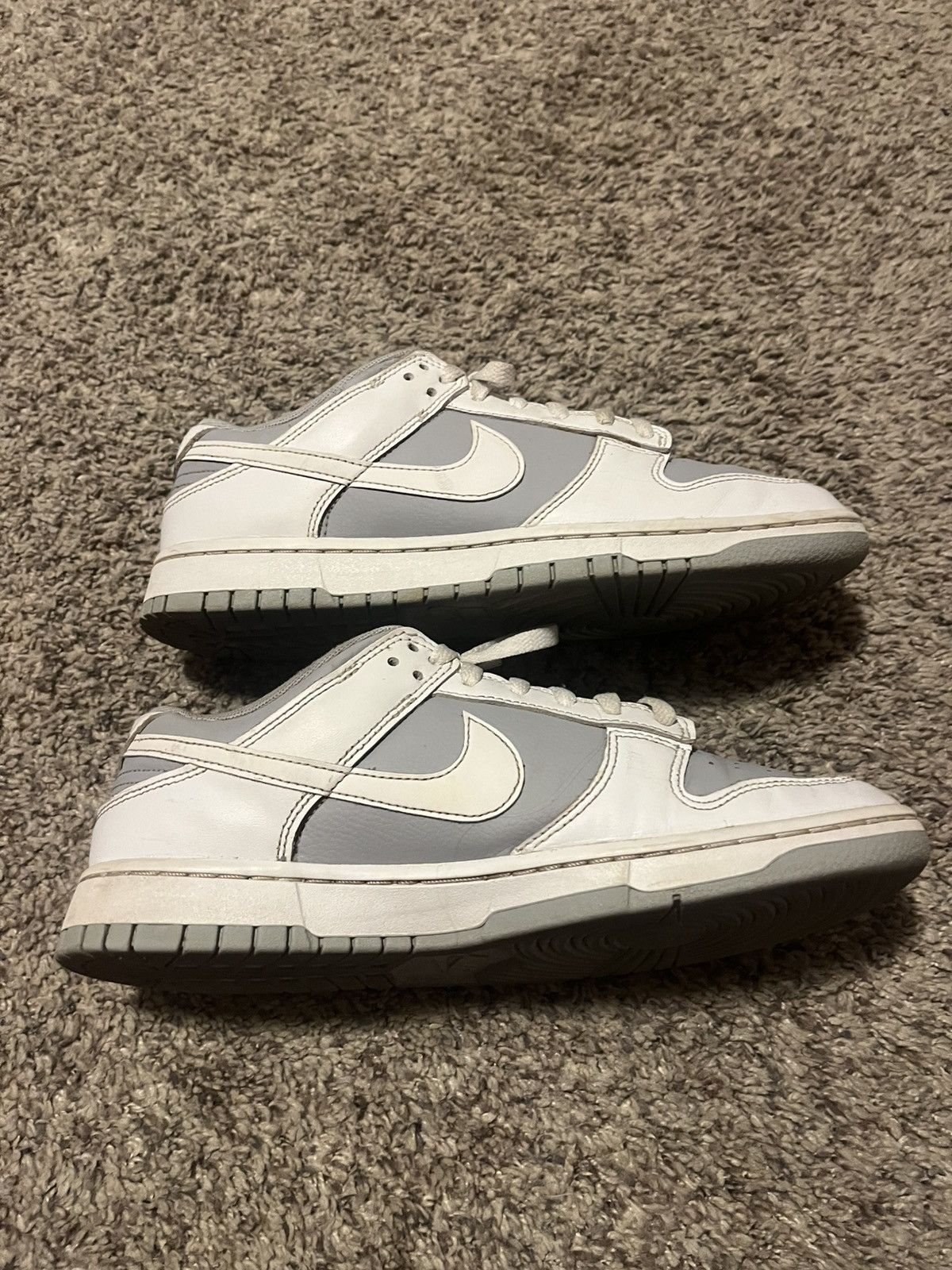 Nike Nike White Grey Dunks Size US 9.5 / EU 42-43 - 3 Thumbnail
