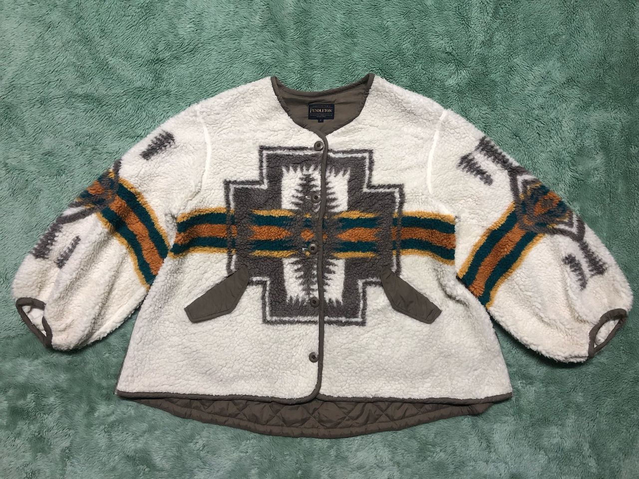 Native × Pendleton PENDLETON x CAROLINA GLASER BOA QUILTED BLOUSON Size ONE SIZE - 3 Thumbnail