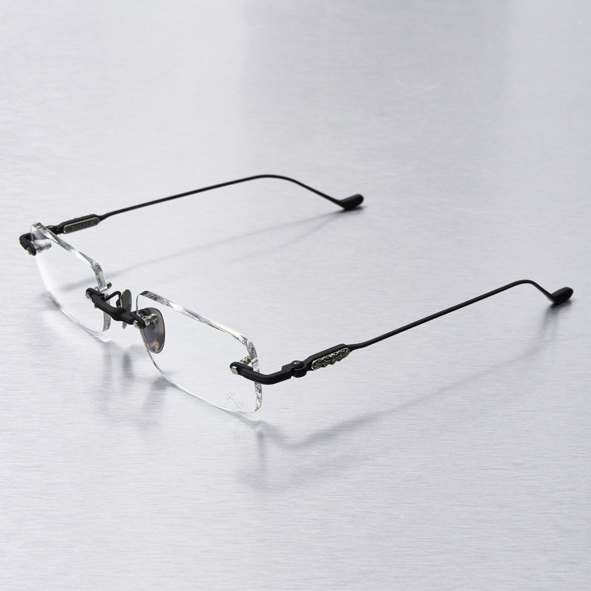 Chrome Hearts CHROME HEARTS SOFFFFFFFFERS II MATTE BLACK/SHINY SILVER GLASSES Size ONE SIZE - 2 Thumbnail