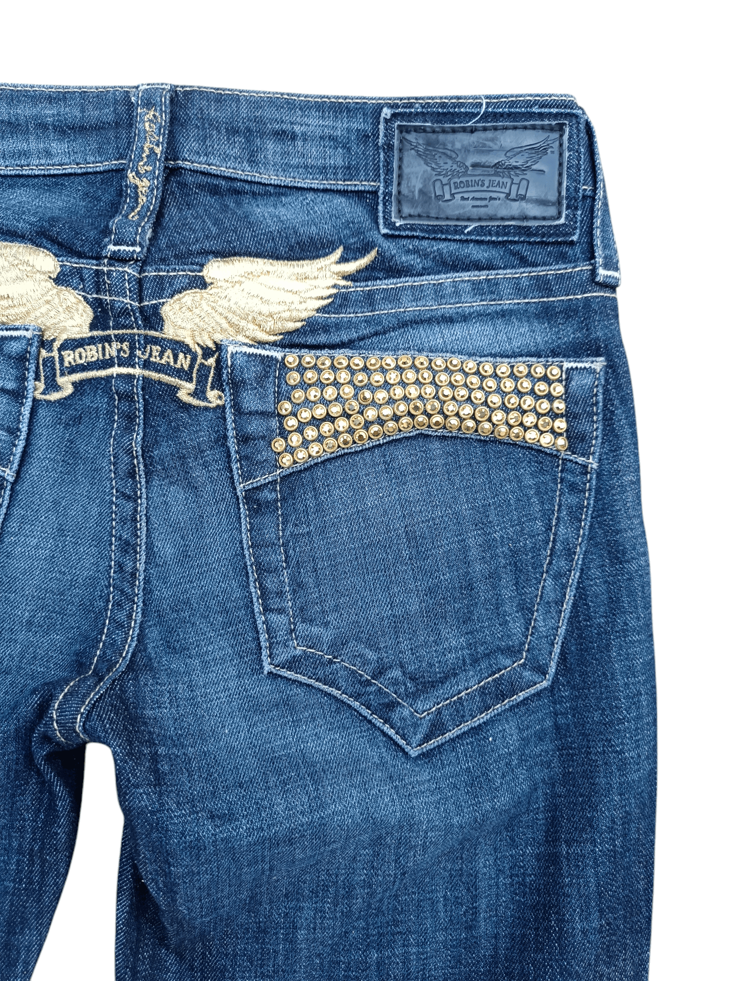 Robins Jeans FLARED Robins Jeans Embroidery Logo Denim Size US 26 / EU 42 - 18 Thumbnail