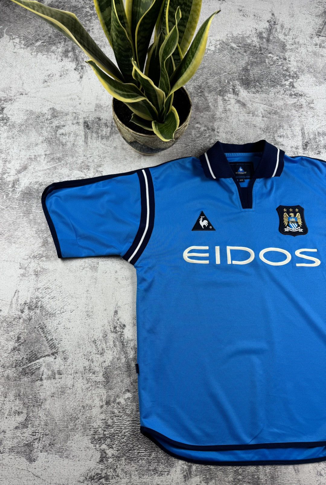 Le Coq Sportif Manchester City 38/40 2001/2002 Football Shirt Jersey Kit Size US M / EU 48-50 / 2 - 2 Thumbnail