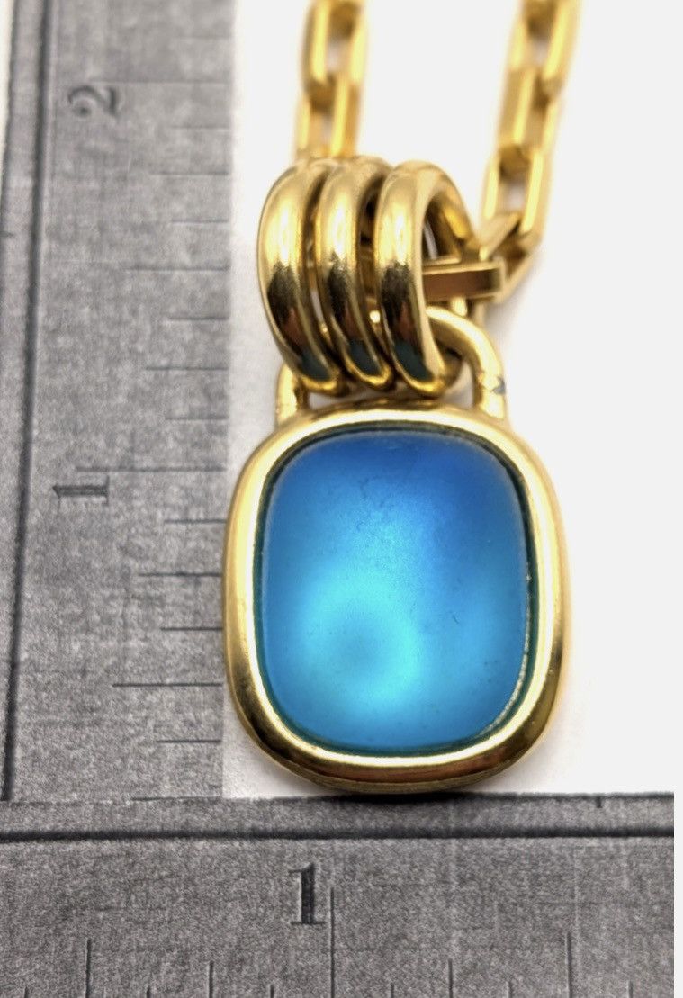 Givenchy Authentic Givenchy Blue Moon Gold Tone Pendant Size ONE SIZE - 6 Thumbnail