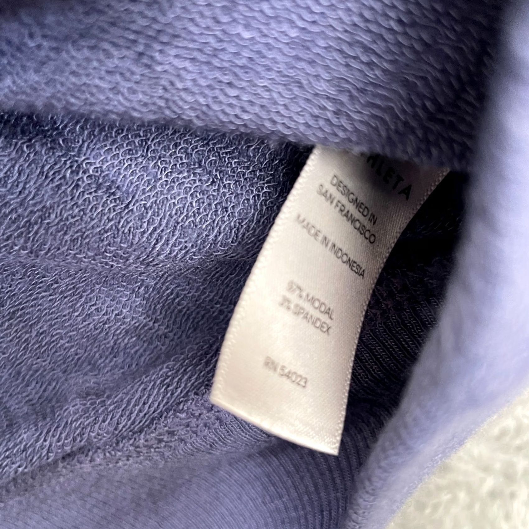 Athleta Athleta Dress Womens M Purple Criss Cross Sweatshirt Semi Fitted Stretch Polo Neck Crew Neck Lined Fleece Short Dress Size M / US 6-8 / IT 42-44 - 4 Thumbnail