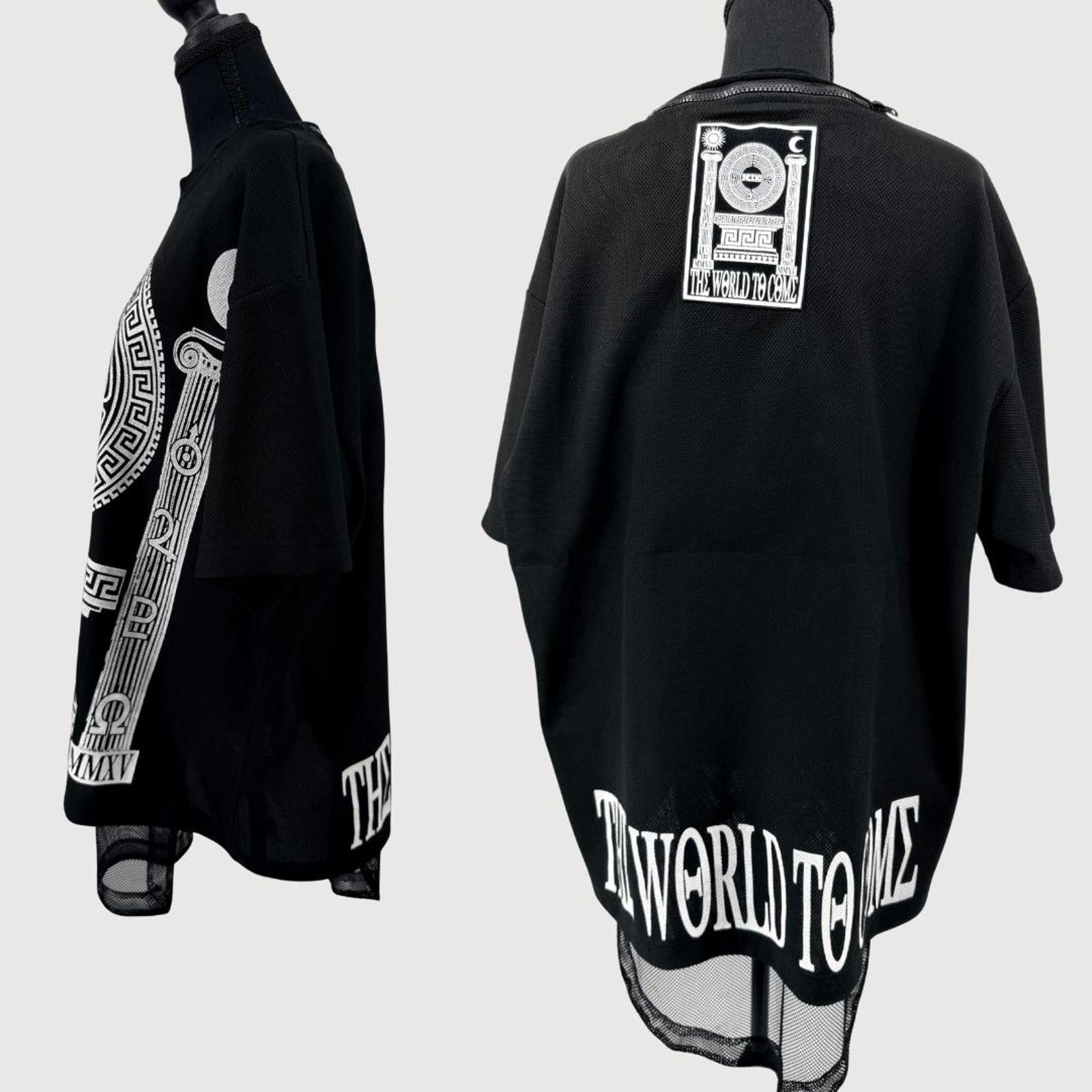 KTZ RARE KTZ Grecian Column Layered Mesh Tee Black L Archive Size US L / EU 52-54 / 3 - 4 Thumbnail