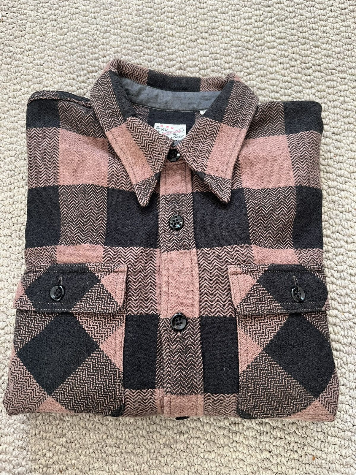 The Flat Head The Flat head - Block Check Flannel Shirt Size US S / EU 44-46 / 1 - 6 Thumbnail