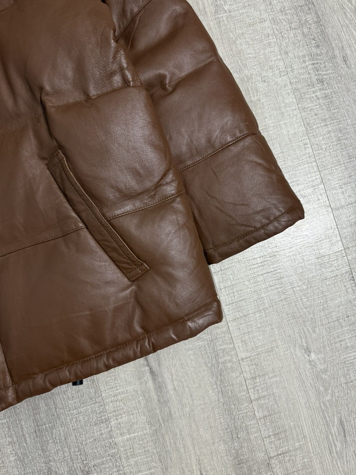 Avirex Avirex usa leather puffer goose down jacket Size US M / EU 48-50 / 2 - 4 Thumbnail