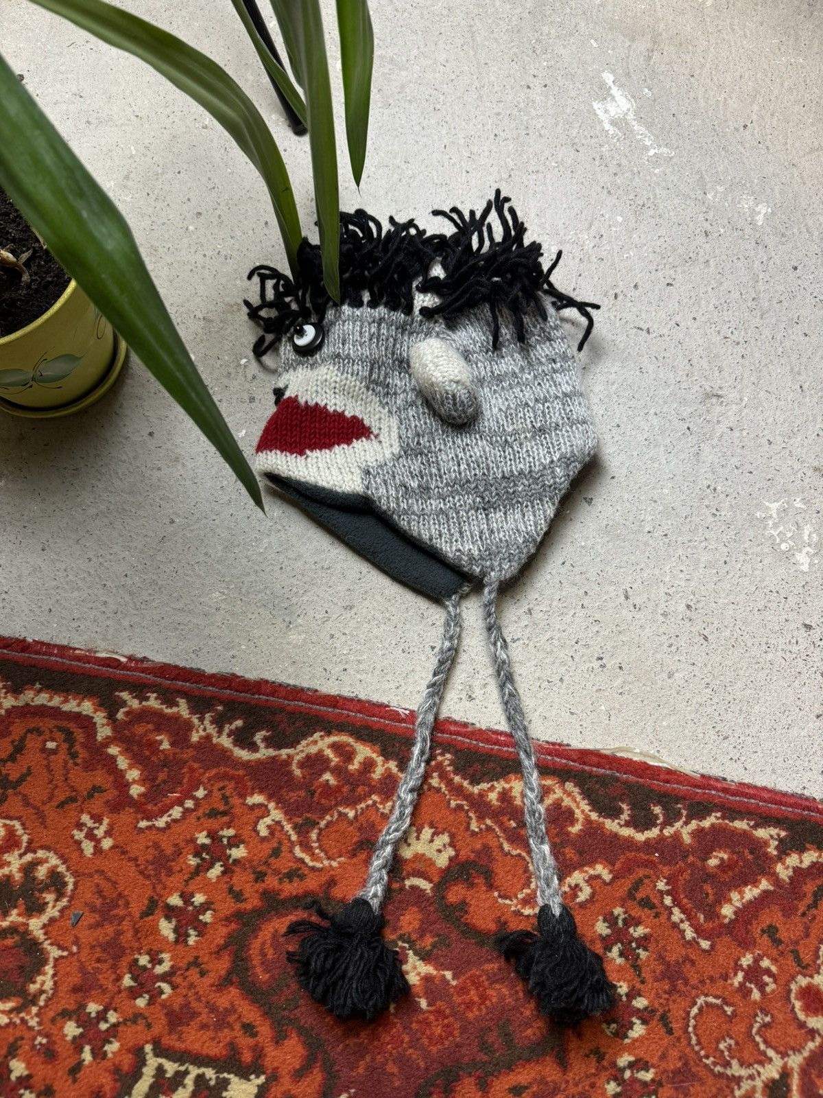 Japanese Brand × Vintage Vintage Y2K Monkey Face Avntgarde Wool Ushanka Crazy Opium Size ONE SIZE - 1 Thumbnail