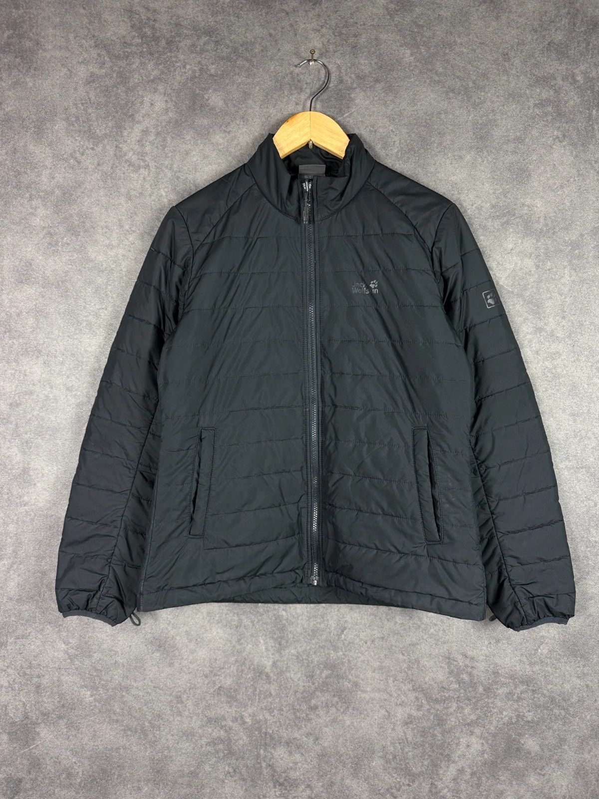 Jack Wolfskin Quilted Jacket Women Zip Mini Logo