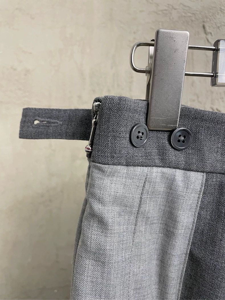 Thom Browne Thom browne The latest wool pleated skirt in gray three col Size 25" / US 0 / IT 36 - 4 Thumbnail