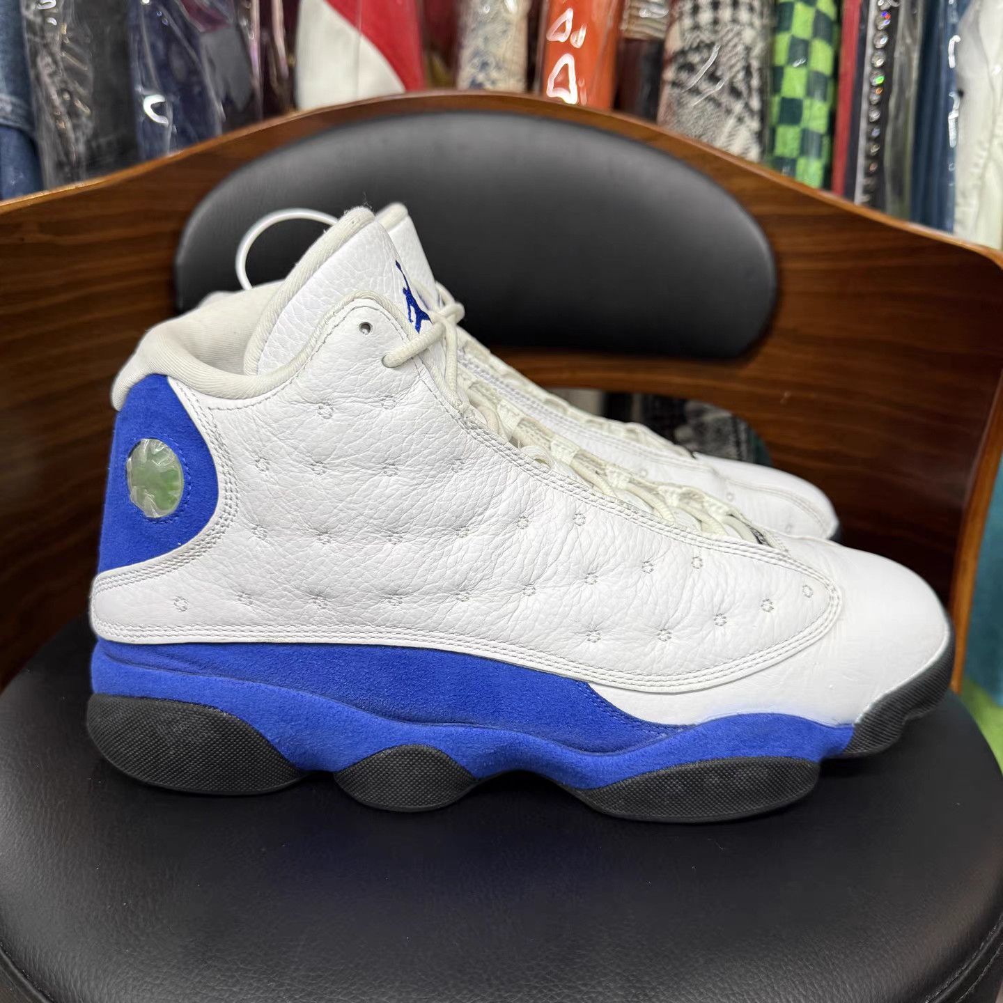 Jordan Brand Air Jordan 13 White Blue K15 Size US 12 / EU 45 - 4 Thumbnail