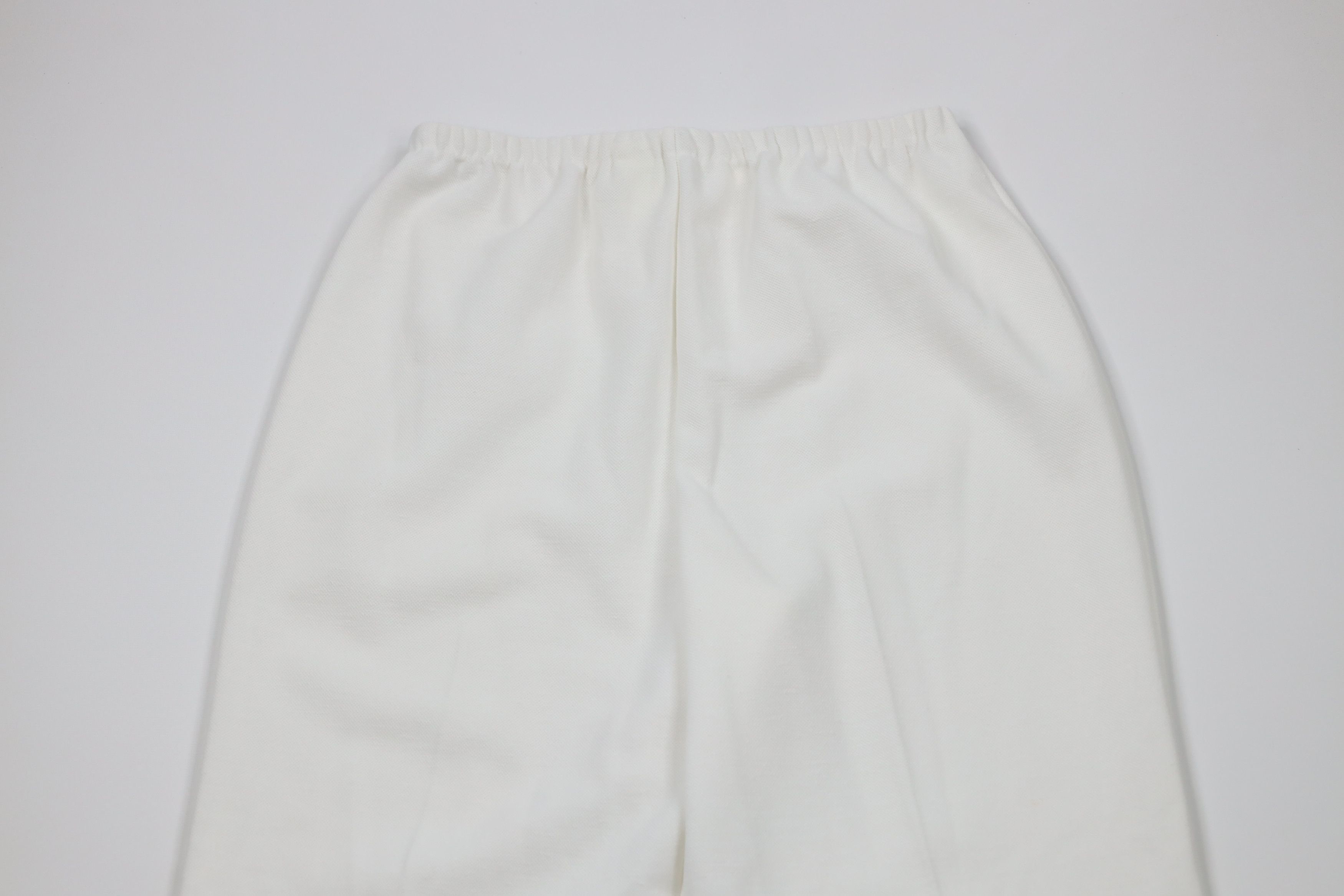 Vintage Vintage 60s 70s Streetwear Knit Bell Bottoms Pants White USA Size 27" / US 4 / IT 40 - 2 Thumbnail
