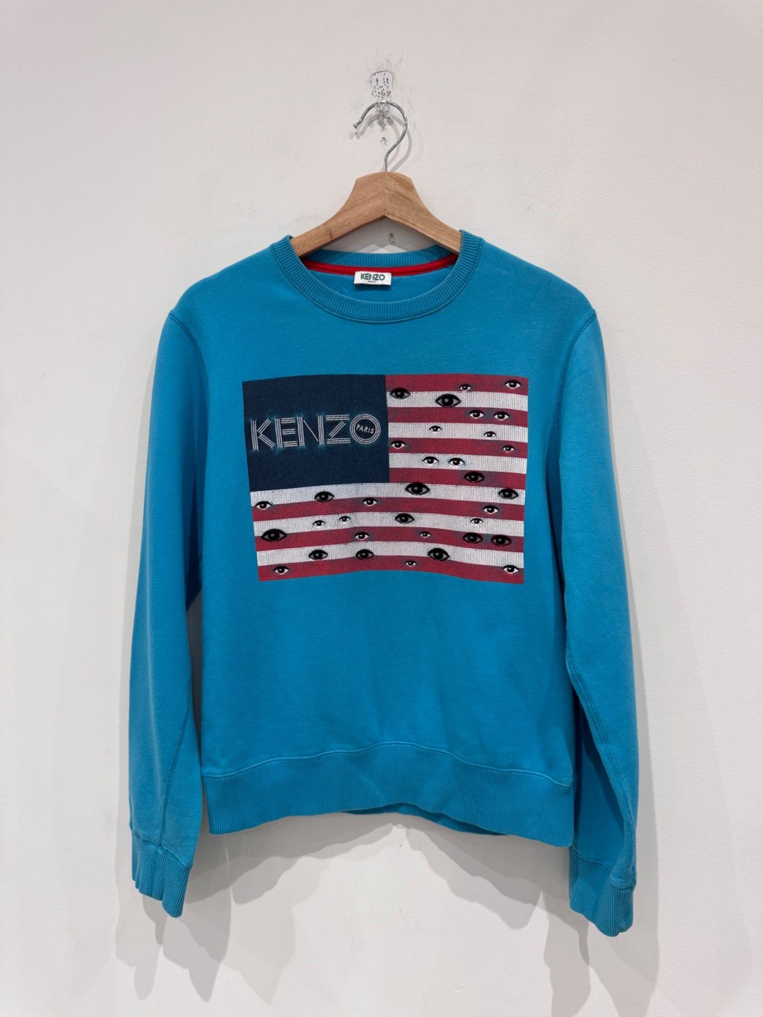 Kenzo Kenzo American Flag Sweatshirt Blue Size US S / EU 44-46 / 1 - 1 Thumbnail