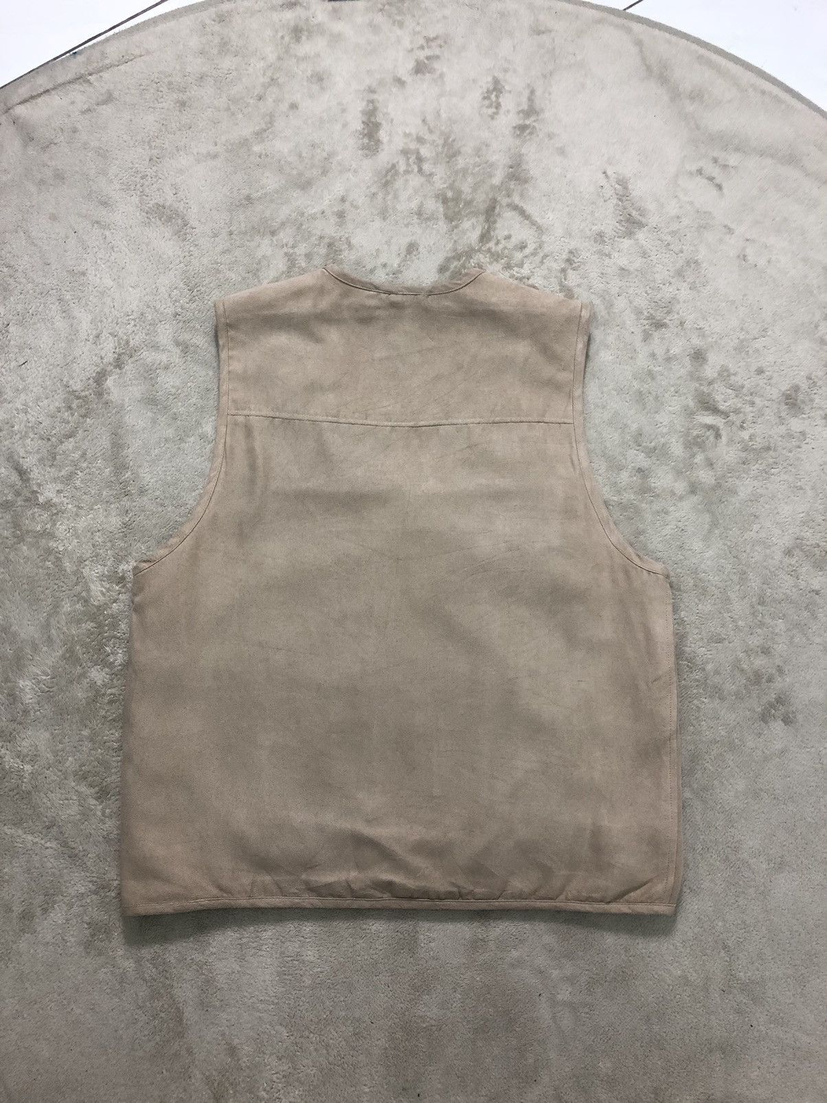 Japanese Brand × Vintage 💥Vintage Nicole St Gilles Multi Pocket Outdoor Suede Vest Size US M / EU 48-50 / 2 - 9 Thumbnail
