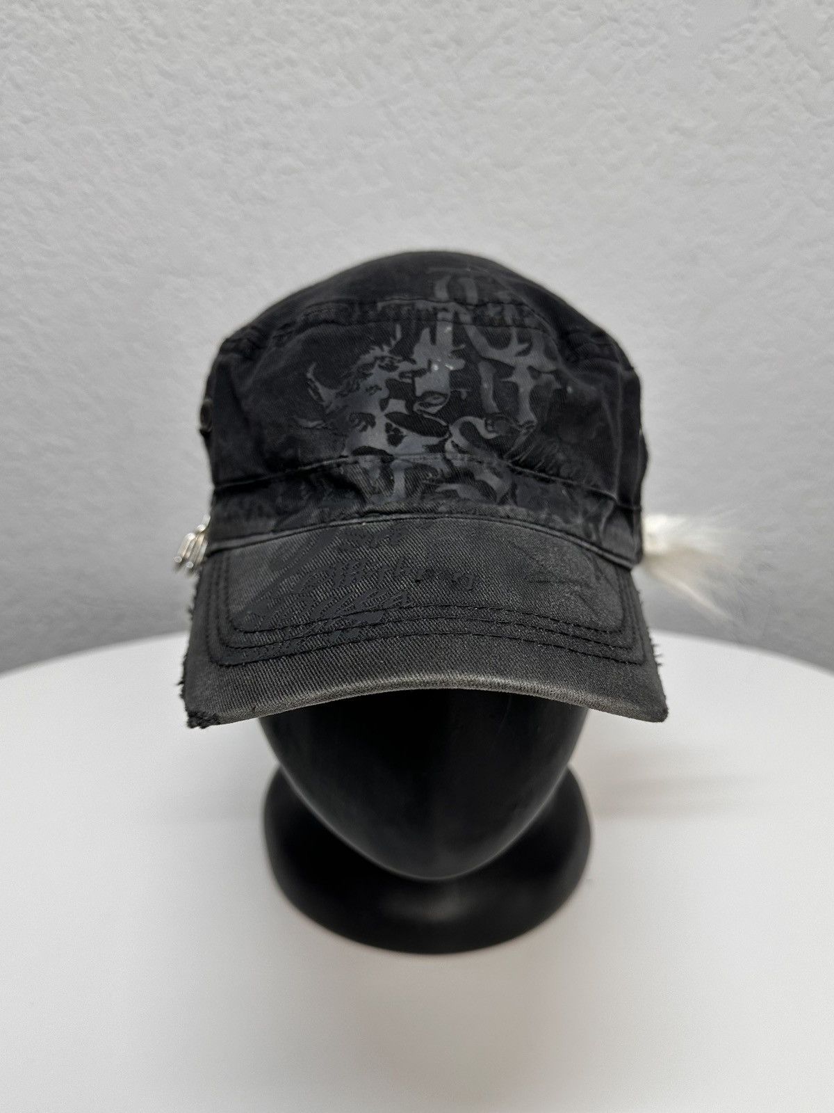 If Six Was Nine Japan Vintage Ifsixwasnine knit hat Lgb fur Rabbit Cap Goose Size ONE SIZE - 4 Thumbnail