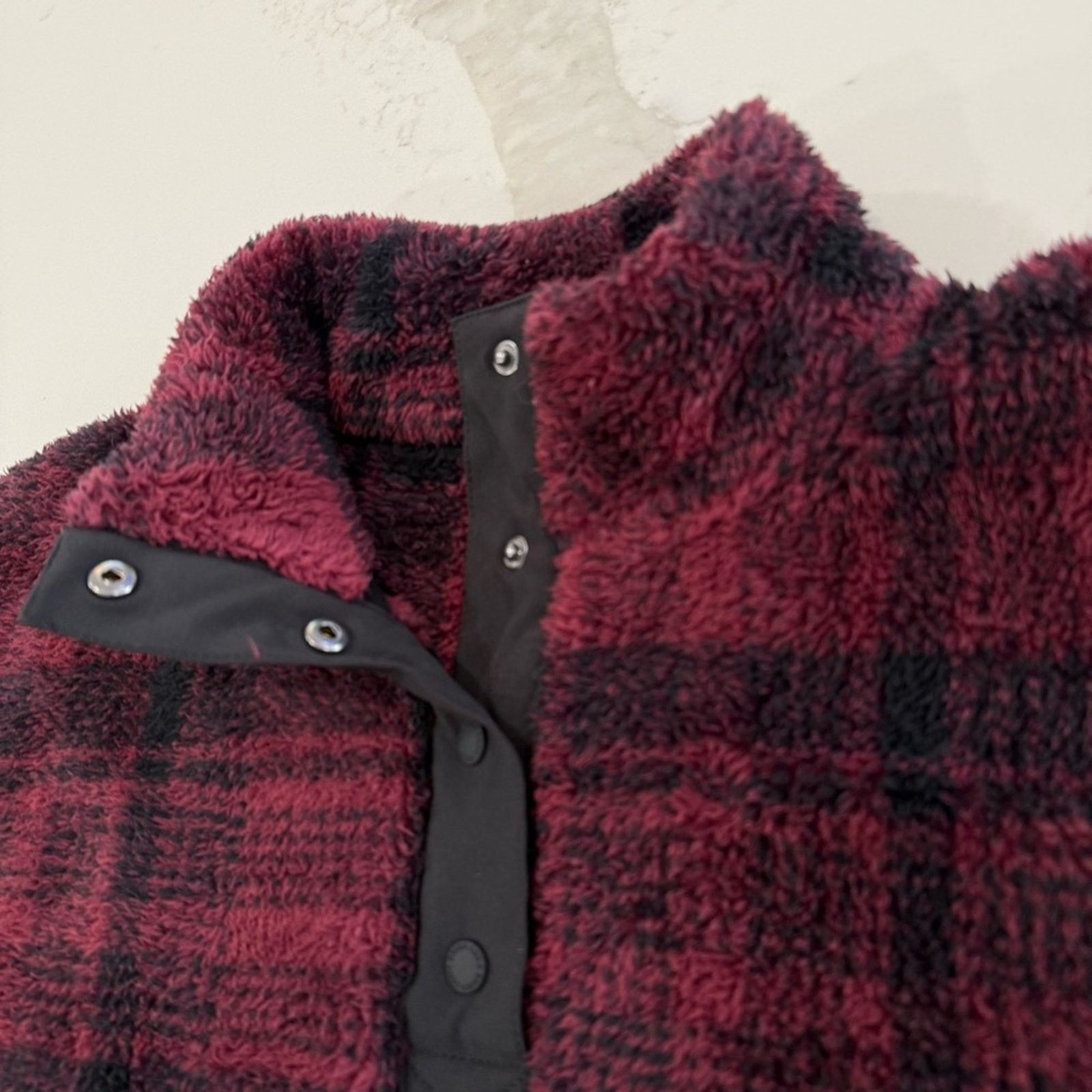 Eddie Bauer Eddie Bauer Fleece Henley Snap Pullover Sweater Womens Large Size L / US 10 / IT 46 - 3 Thumbnail