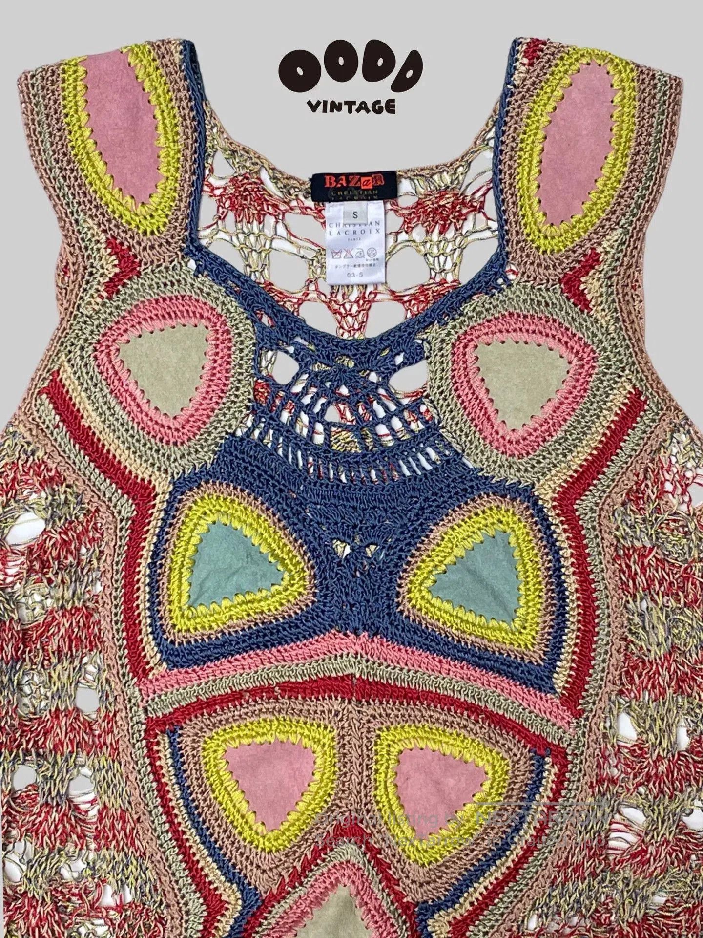 Christian Lacroix Christian Lacroix 90s Leather Lace Top. Size M / US 6-8 / IT 42-44 - 2 Thumbnail