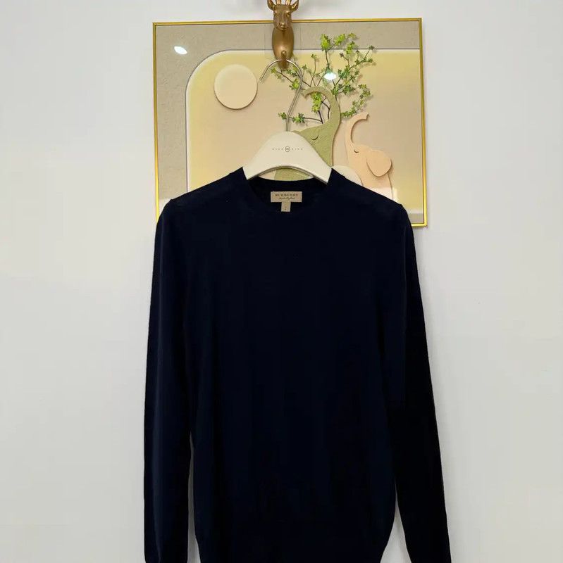 Burberry Burberry Women's Navy Blue Wool Long Sleeve Sweater Size S / US 4 / IT 40 - 1 Thumbnail