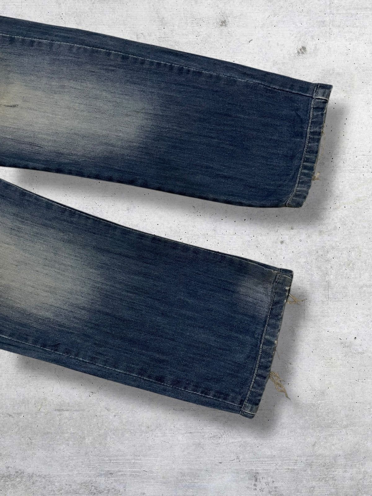 Japanese Brand VINTAGE REPUBLICA MIX DESIGNER JAPAN MUDWASH RIPPED DENIM Size US 31 - 5 Thumbnail
