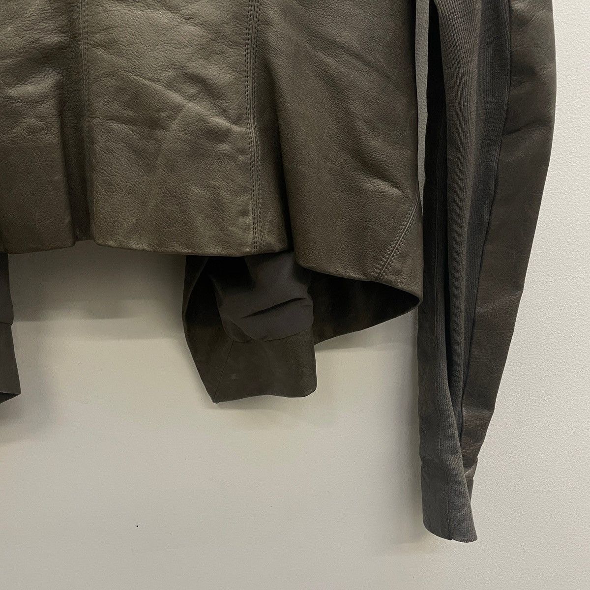 Rick Owens FW07 Rick Owens “EXPLODER” High Neck Biker Jacket Size M / US 6-8 / IT 42-44 - 8 Thumbnail