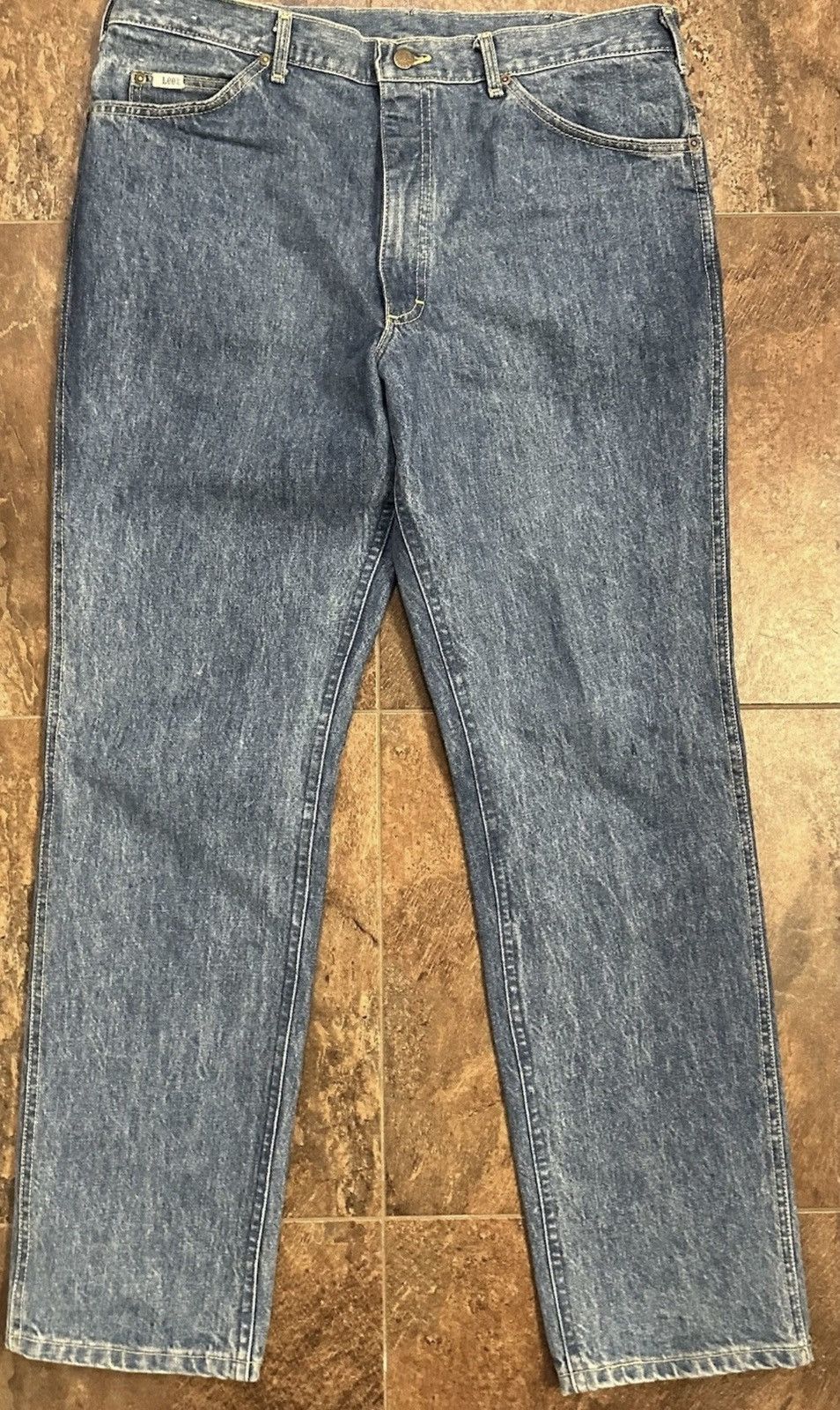 Lee Vintage 80s Lee Storm Riders Jeans 38/34 Talon Union USA Size US 38 / EU 54 - 1 Thumbnail