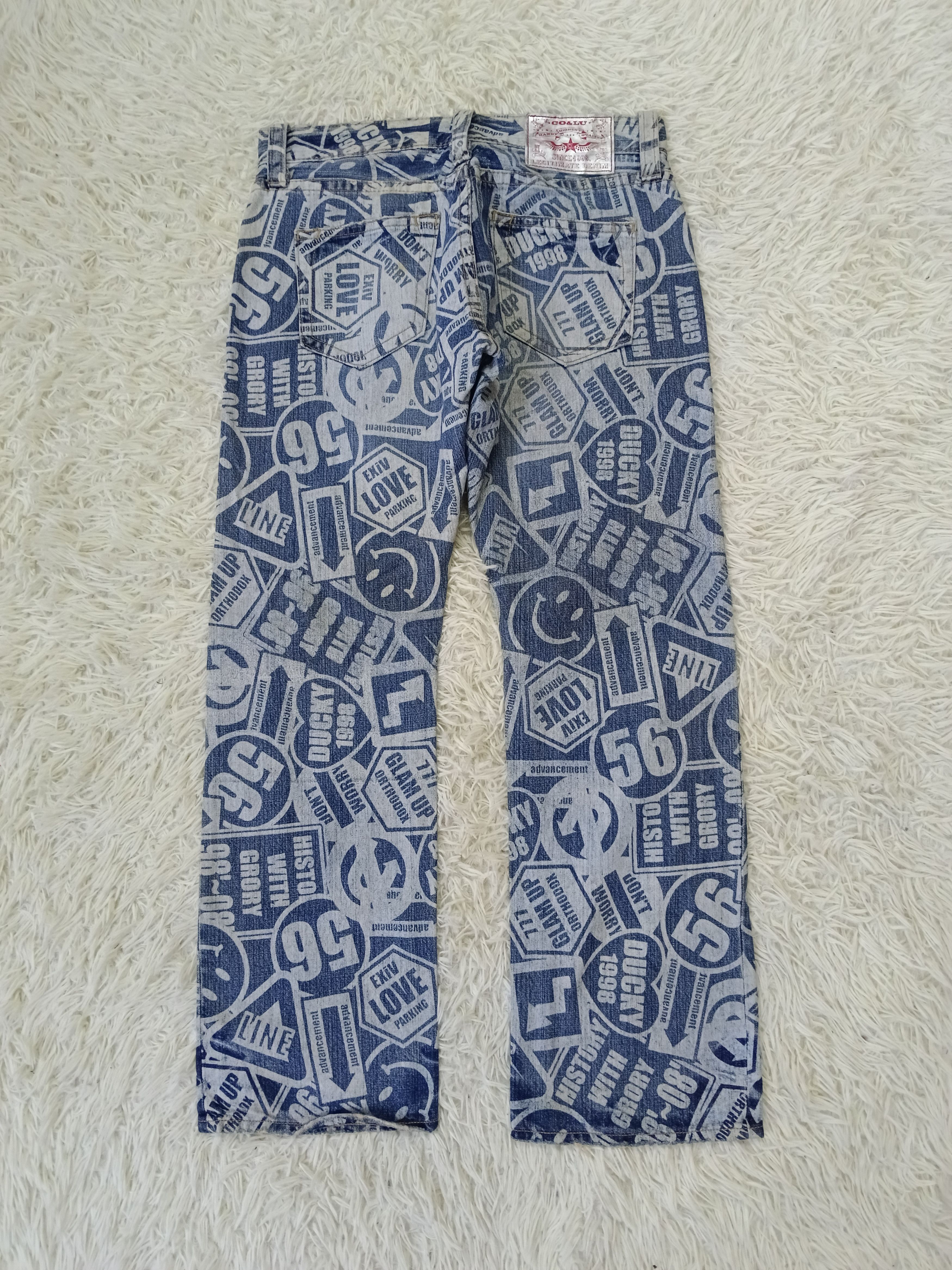 Japanese Brand INSANE 90s🔥CO&LU FULLPRINT Size US 32 / EU 48 - 2 Thumbnail