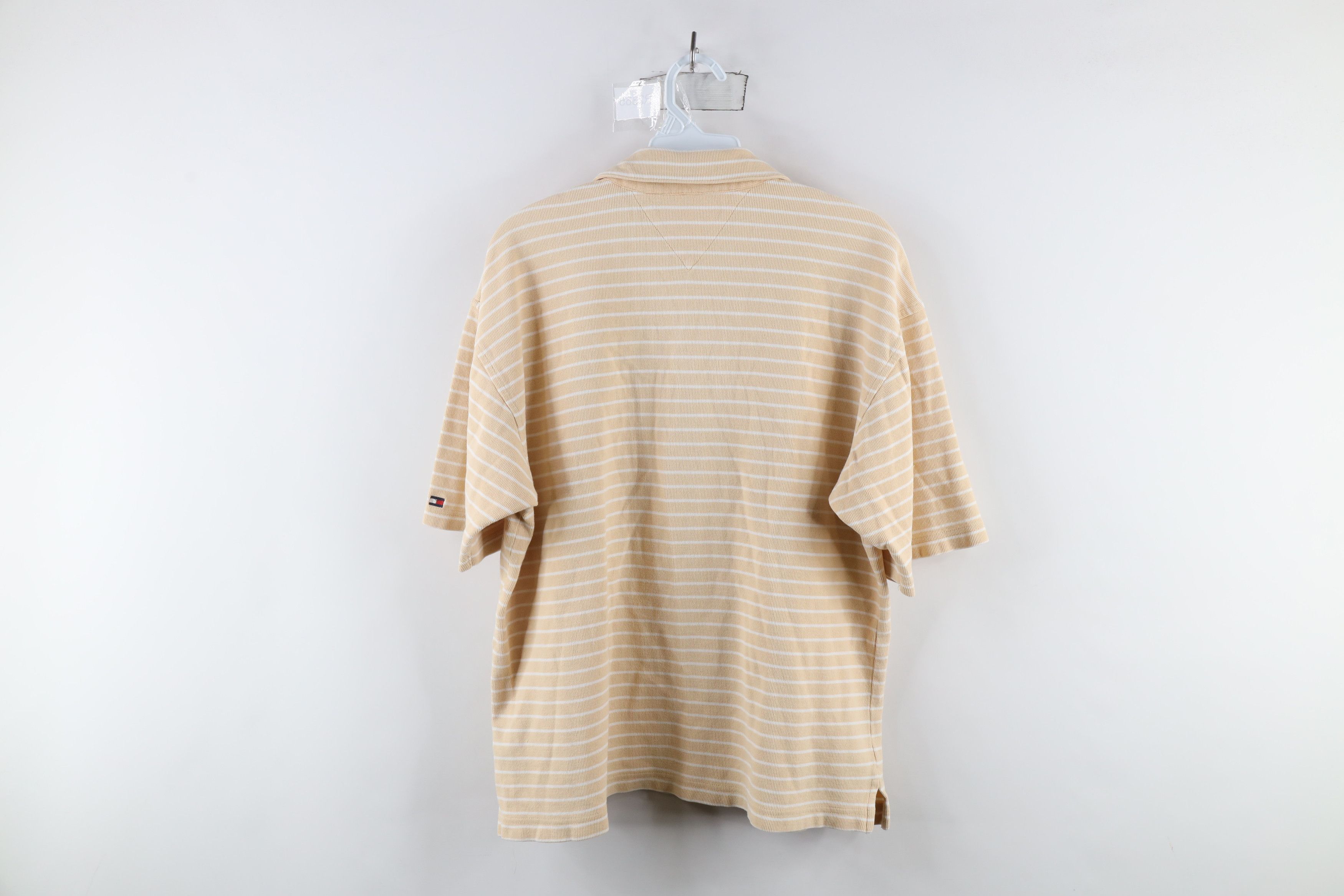 Tommy Hilfiger × Vintage Vintage 90s Tommy Hilfiger Thermal Knit Golf Polo Shirt Size US M / EU 48-50 / 2 - 7 Thumbnail