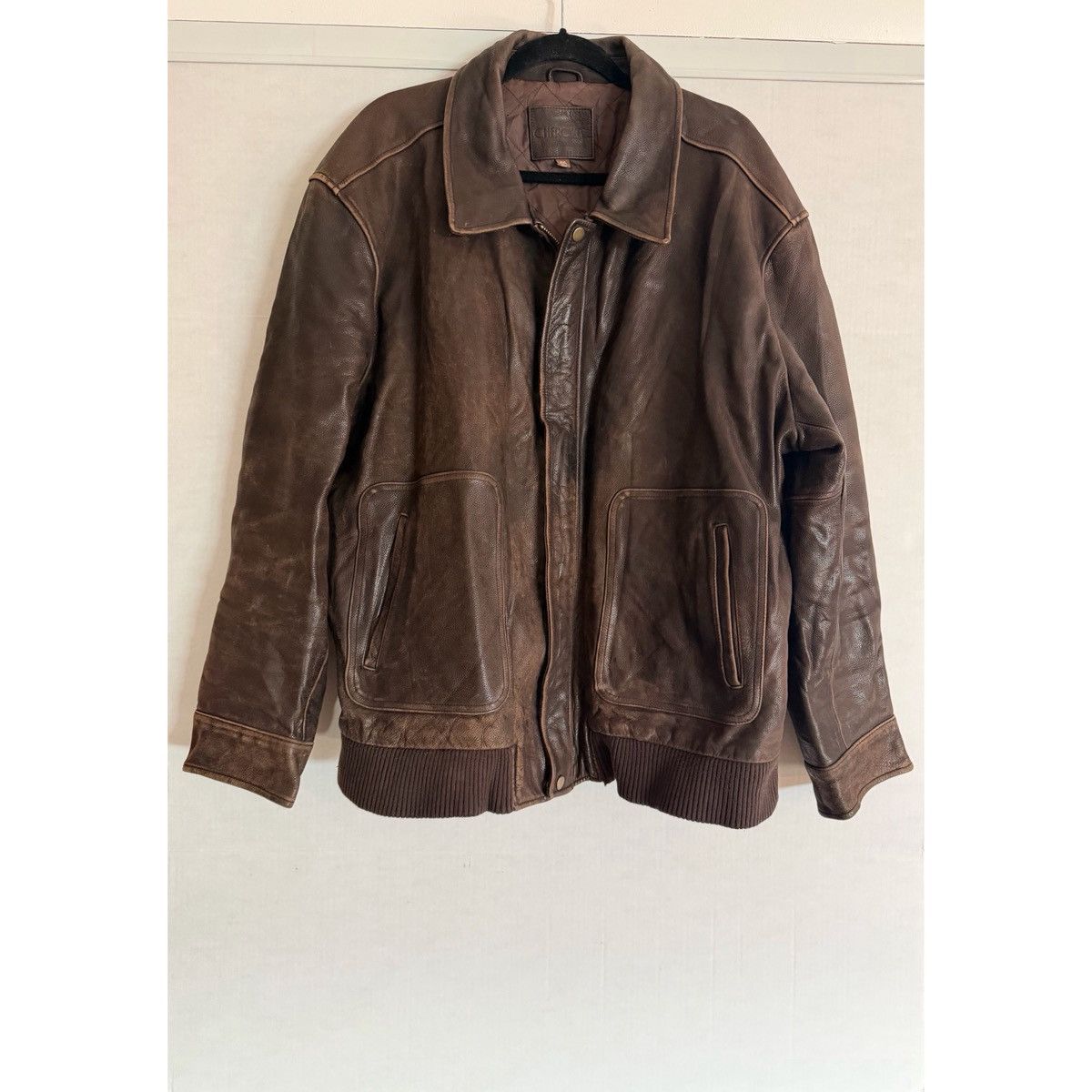 Cherokee VINTAGE CHEROKEE BROWN LEATHER BOMBER JACKET Size US XXL / EU 58 / 5 - 1 Thumbnail