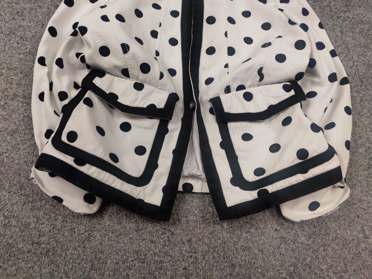 Valentino Valentino Roman Vintage Blazer jacket white black polka dots Size M / US 6-8 / IT 42-44 - 5 Thumbnail
