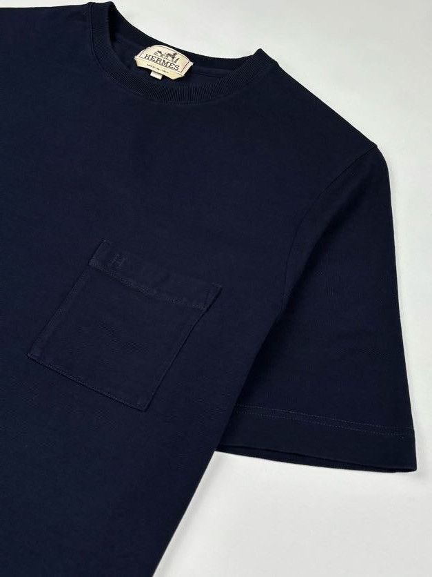 Hermes H Embroidered Pocket T-Shirt Size XL / US 12-14 / IT 48-50 - 5 Thumbnail