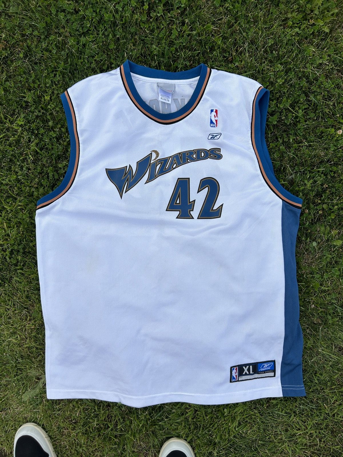 NBA × Reebok Reebok Washington Wizards Jerry Stackhouse NBA Jersey Size US XL / EU 56 / 4 - 1 Thumbnail
